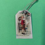 Cadeaulabel kerst Boom versieren