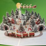 Kerstkaart Kerstdorp