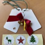 Cadeaulabel pakket met bel