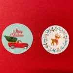 Stickers rendier en auto