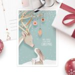 Kerstkaart A very  merry Christmas