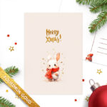 Kerstkaart Merry Xmas