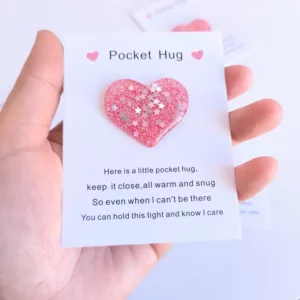 Pocket Hug Pink Heart