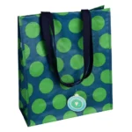 Rex London shoppingbag Green on Blue