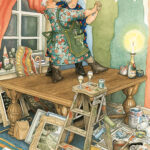 Ansichtkaart Dansen op Tafel