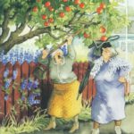 Ansichtkaart Appels Plukken