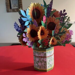 Pop up kaart Boeket Bloemen