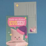 Ansichtkaart Liefs en Dikke Kussen