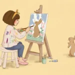 Ansichtkaart Schilderen