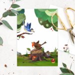 Ansichtkaart Vrolijk Gekwetter