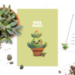 Ansichtkaart Free Hugs