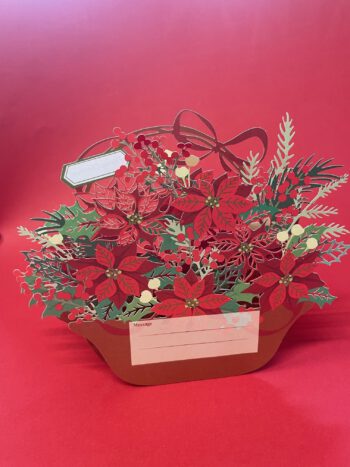 Kerstkaart Mand met kerststuk - Image 2