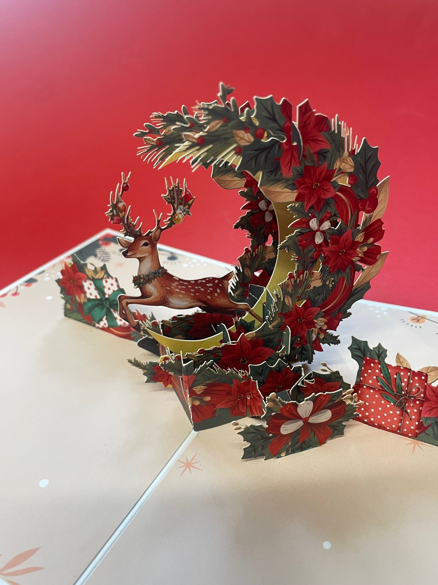 boog2 Kerstkaart Rendier - Image 1