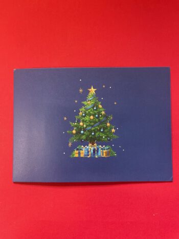 Kerstkaart Kerstboom Blauw - Image 2