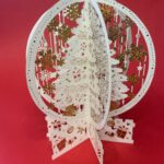 Kerstkaart Rond Wit en Goud