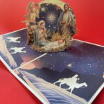 Kerstkaart met Kerststal