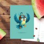 Ansichtkaart Vliegenier