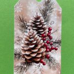 Cadeaulabel dennenappels