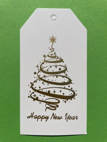 Cadeaulabels set wit met goud - Image 2