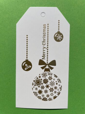 Cadeaulabels set wit met goud - Image 4