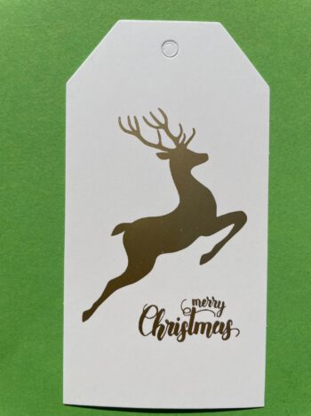 Cadeaulabels set wit met goud - Image 3