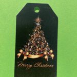 Cadeaulabel zwart en goud