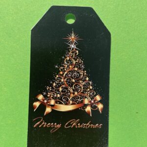 Cadeaulabel zwart en goud