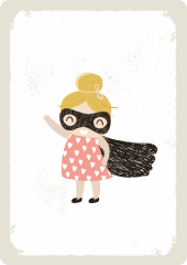 1648_0 Ansichtkaart Superwoman - Image 1