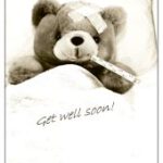 Ansichtkaart Get Well Soon