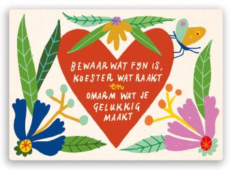 cp07-webje Ansichtkaart Geluk - Image 1