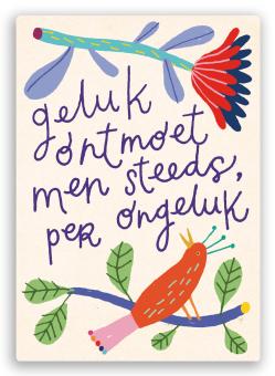 cp10-webje Ansichtkaart Geluk - Image 1