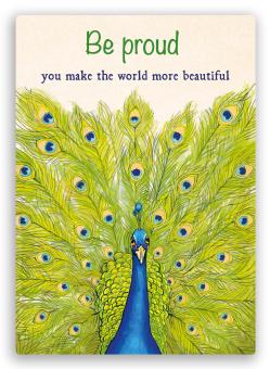 tl181-nwebje Ansichtkaart Trots als een Pauw - Image 1