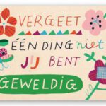 Ansichtkaart Jij bent Geweldig