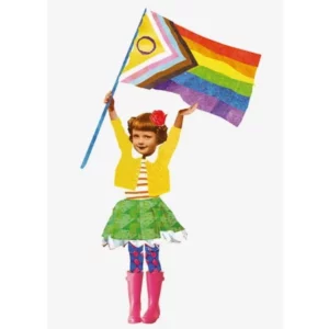 Ansichtkaart Regenboog Vlag