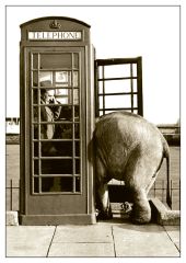 Ansichtkaart Even Bellen