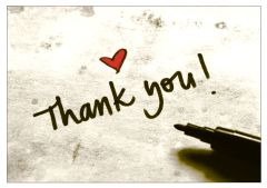 Ansichtkaart Thank You